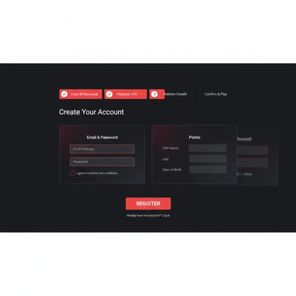 Registrační formulář NV Casino – postup krok za krokem